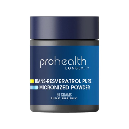 ProHealth Longevity Trans Resveratrol Powder - 30 Grams | 1000 mg per Scoop